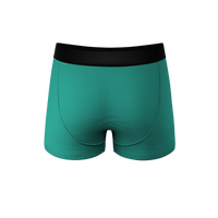 turquoise pouch trunks underwear