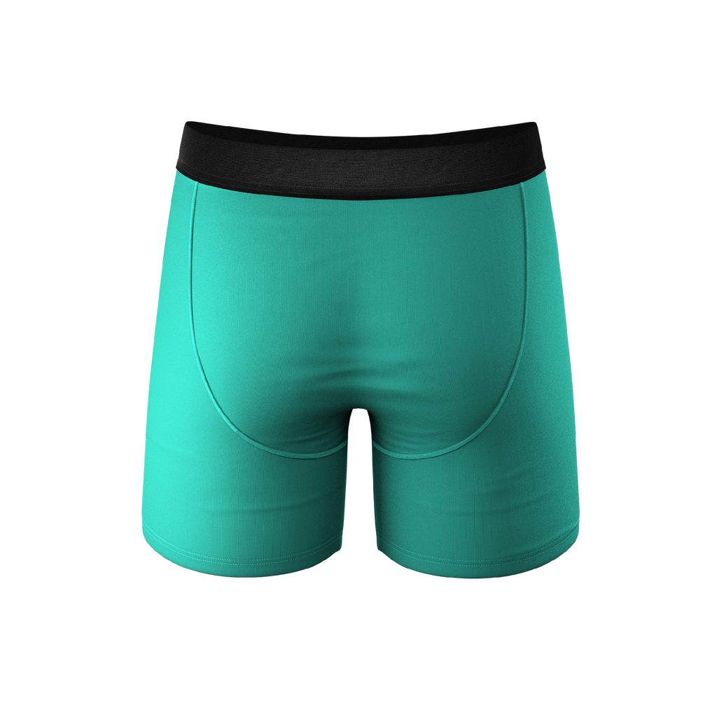 comfy plain green pouch underwear