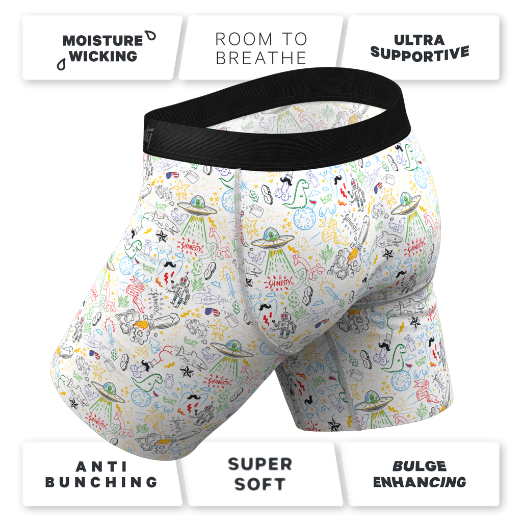 Super soft doodle pouch underwear