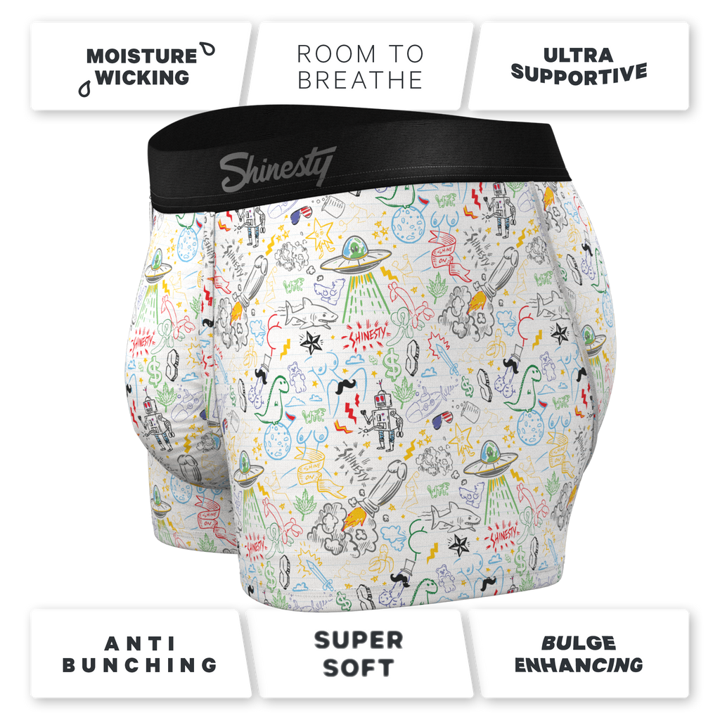 White Ultra Support Boxer Trunks