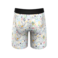 Comfy doodle underwear with fly