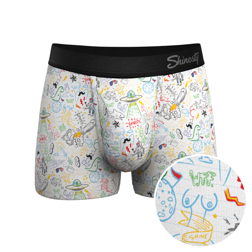 The Daily Detention Doodle Ball Hammock Pouch Trunk Underwear