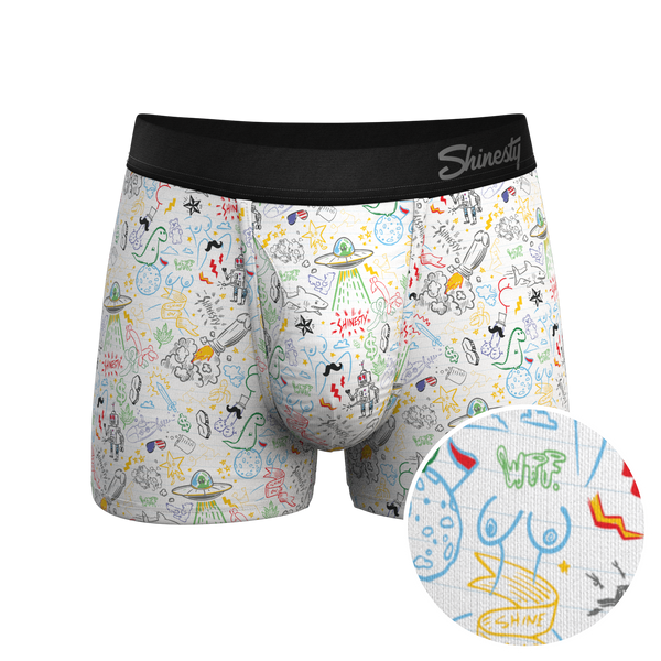 The Daily Detention Doodle Ball Hammock Pouch Trunk Underwear