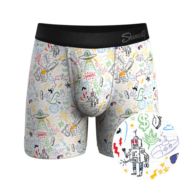 The Daily Detention | Doodle Ball Hammock® Pouch Underwear With Fly