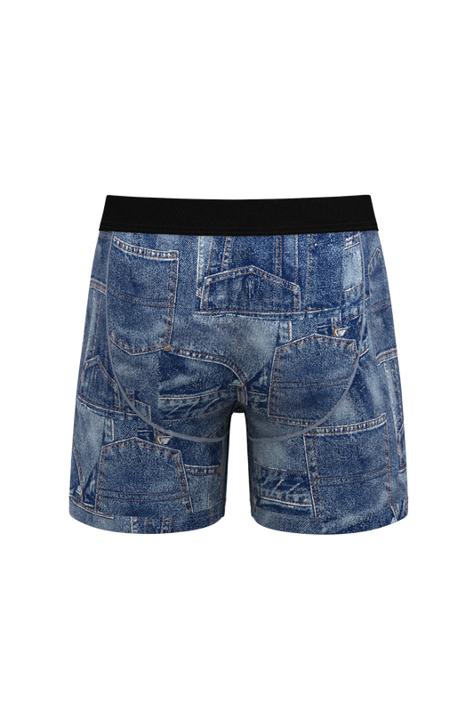 denim boxer shorts