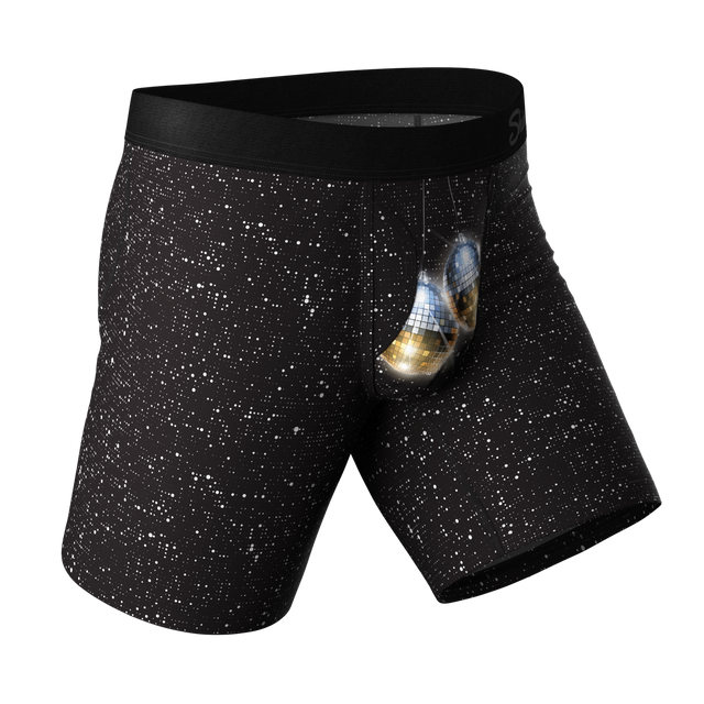 Long Leg Disco Ball Hammock® Pouch Boxers With Fly | The Discotheque