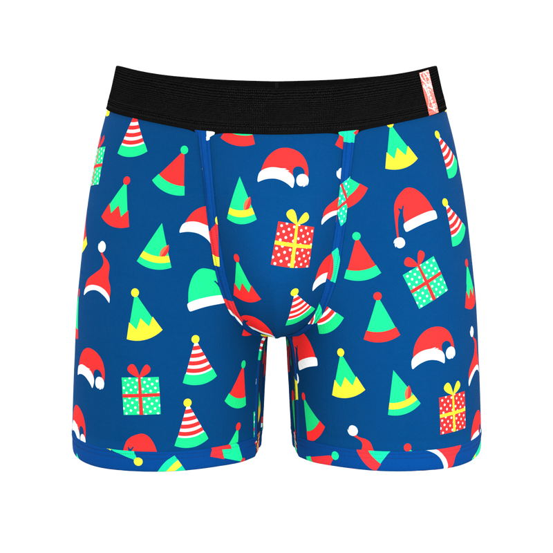 Elf Print Ball Hammock Boxer Briefs | The Little Helpers