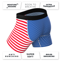 Super soft usa flag pouch underwear