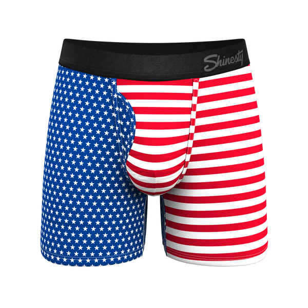 The Ellis Island | USA Flag Ball Hammock® Pouch Underwear With Fly