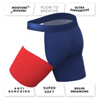 Super soft texas flag underwear with fly