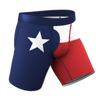 The First Rodeo | Texas Flag Long Leg Ball Hammock® Pouch Underwear With Fly