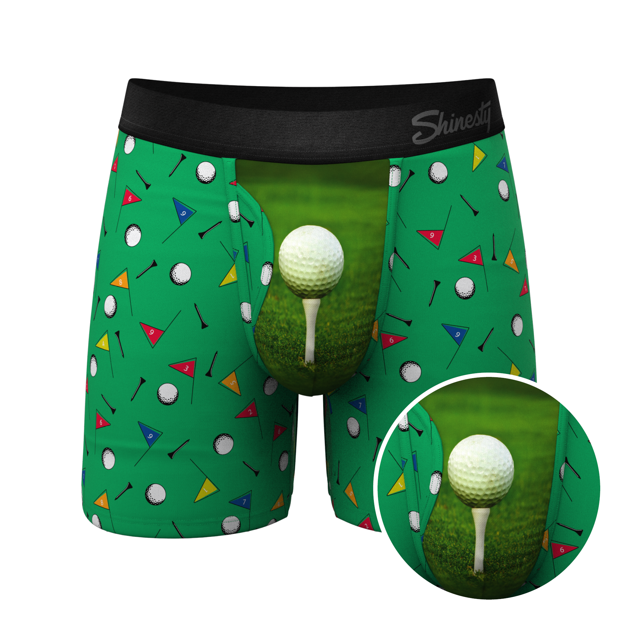 Golf Long Leg Ball Hammock® Pouch Boxers With Fly