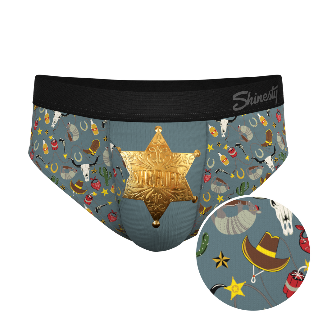 The Giddy Up | Sheriff Badge Ball Hammock® Pouch Underwear Briefs