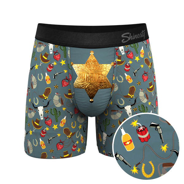 The Giddy Up | Sheriff Badge Ball Hammock® Pouch Underwear