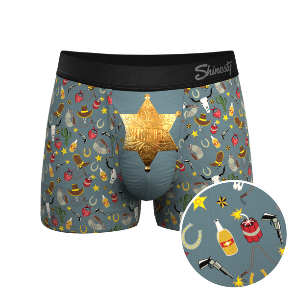 The Giddy Up | Sheriff Badge Ball Hammock® Pouch Trunk Underwear