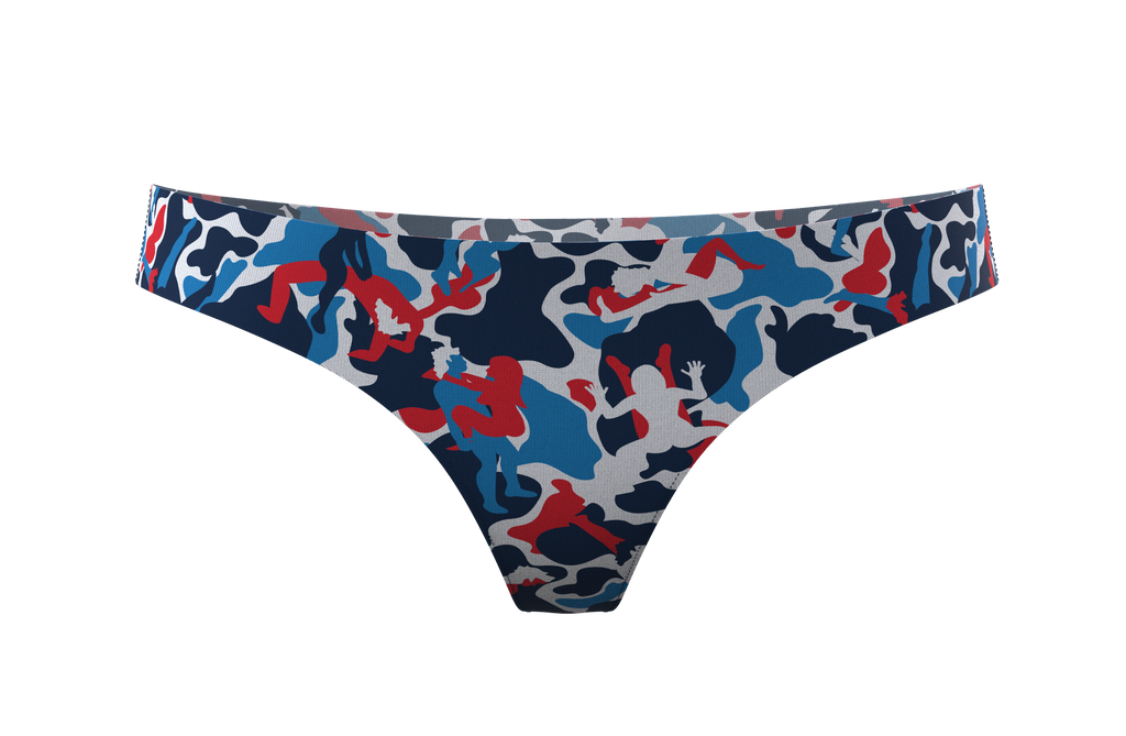 camouflage thong