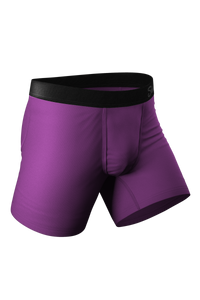 purple men's boxers