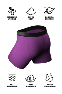 purple solid mens boxers