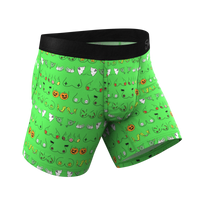 Green Halloween Themed Ball Hammock Underwear