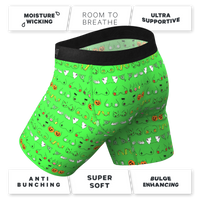 Green long leg underwear