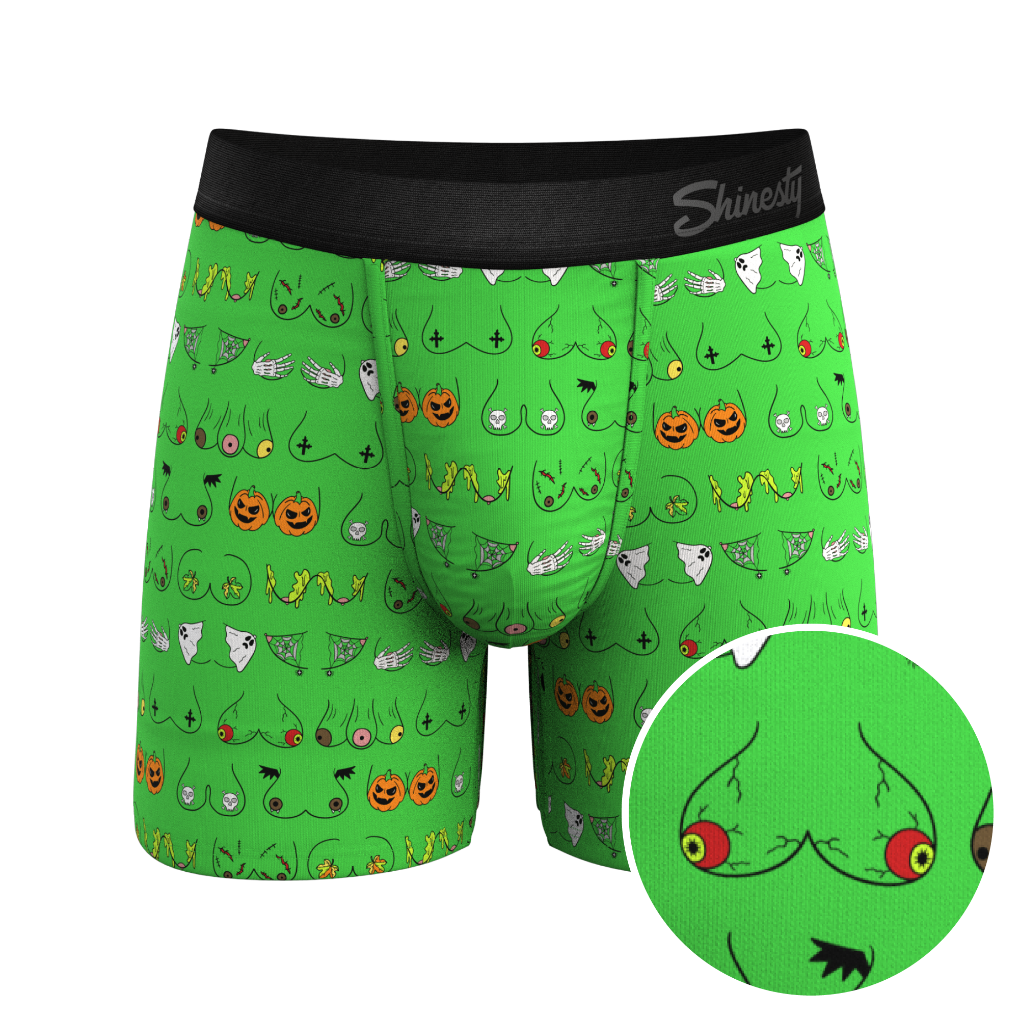 Spooky Halloween characters in a pattern design Boxer Briefs – Zoo&co