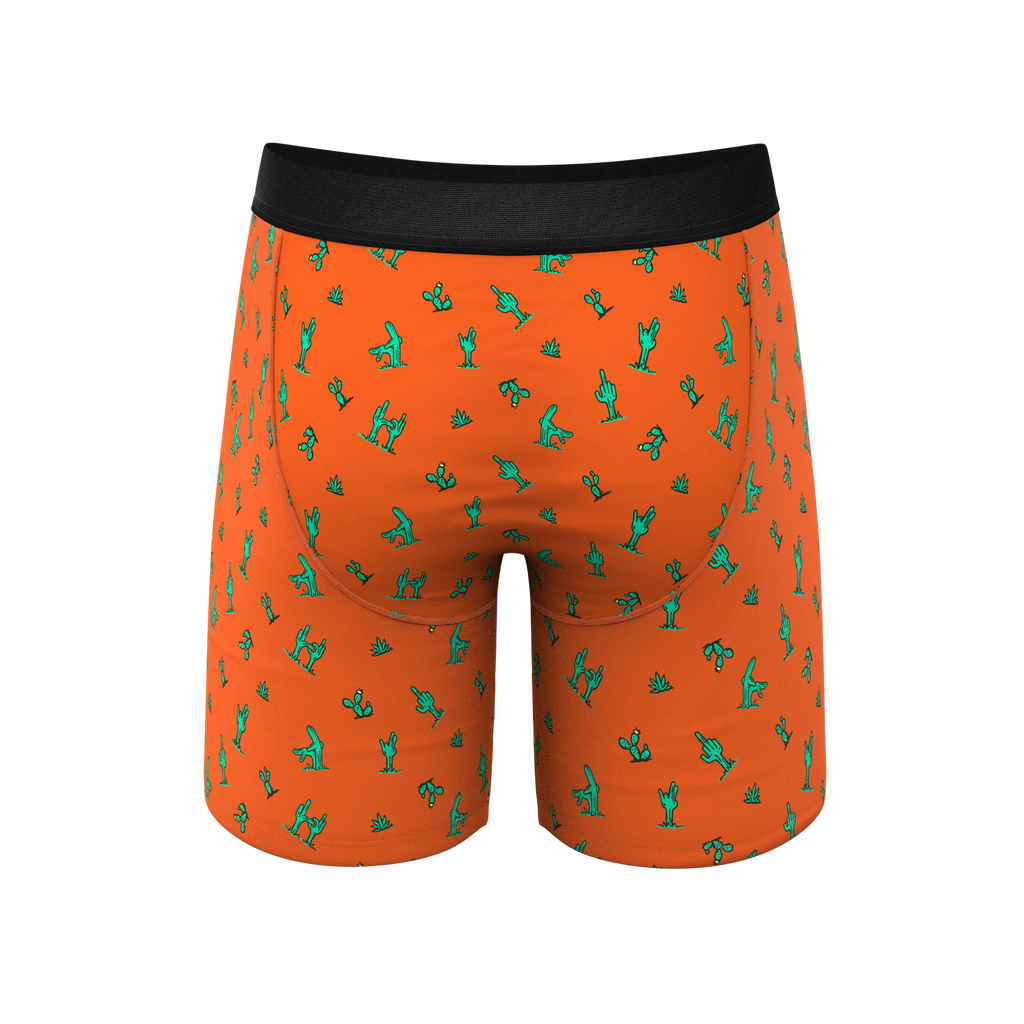 Comfy cactus pouch underwear with fly