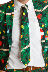 Christmas Themed Ugly Suit Party Tie