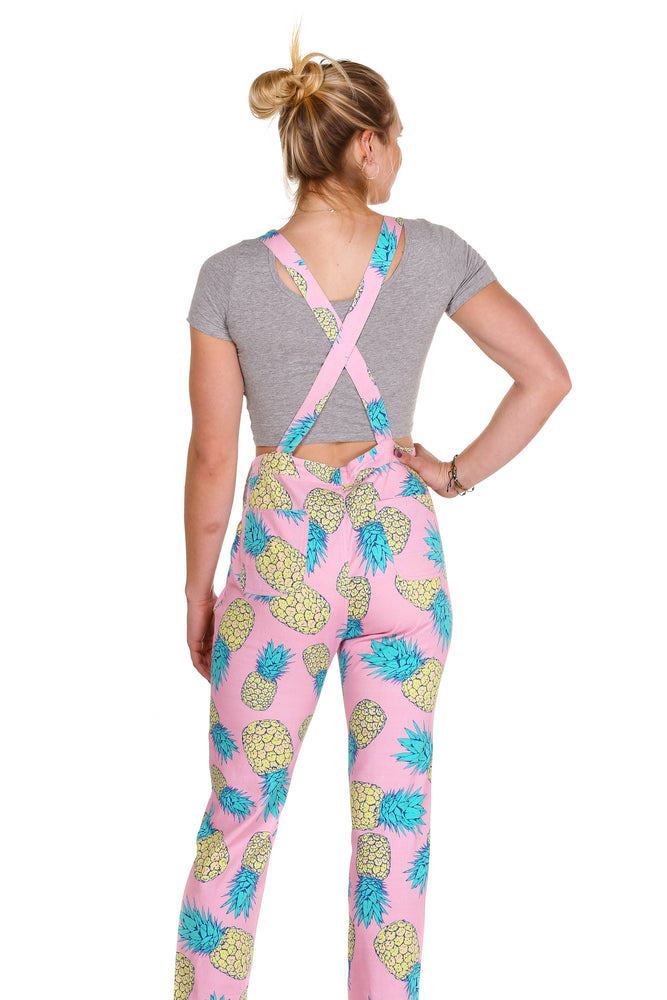 Women's Pink Pineapple Overalls | The Fineapples