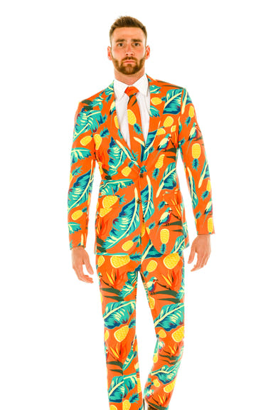 Hawaiian Print Suit Jacket | The Cruise Ship Casanova Suit