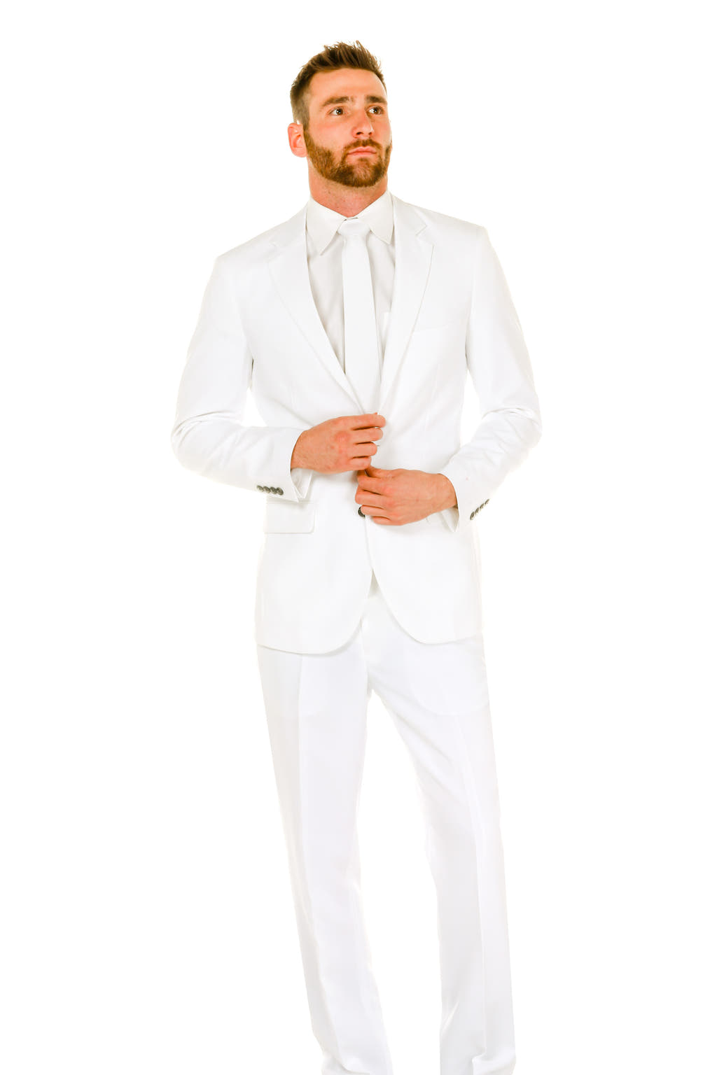 Men's White Suit by Shinesty