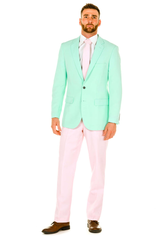 Mint Green & Pink Pastel Suit | The Life Coach Suit