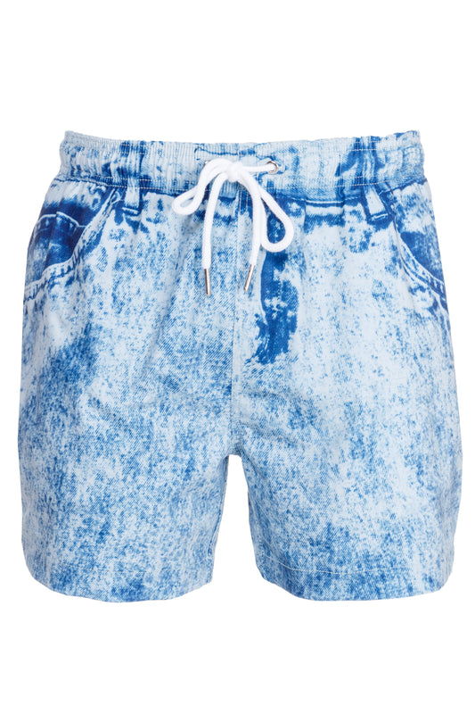 blue jean swim shorts