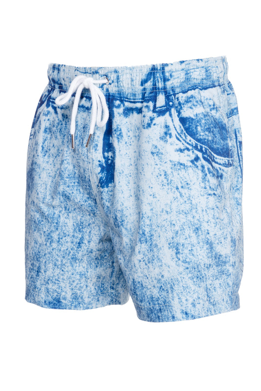 blue jean swim shorts