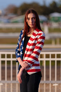 american flag jacket for women