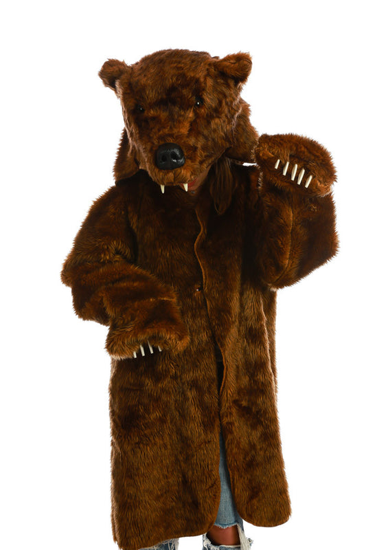 Brown Grizzly Bear Coat | The Kodiac Bear Coat