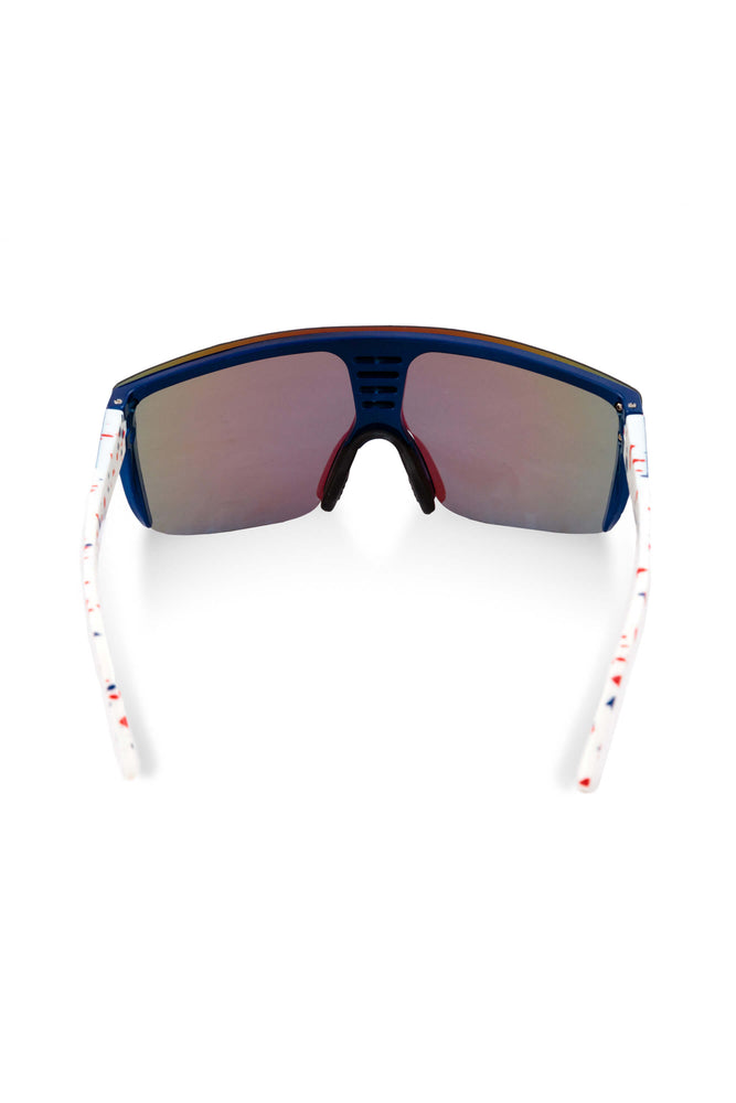 Red, White And Blue 80s Retro Sunglasses | The Betty