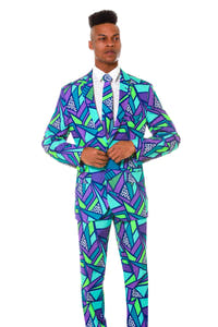 Le Tootski Neon Pattern Rave Suit