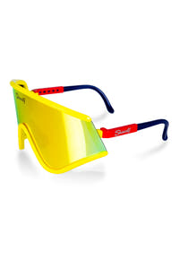 yellow mirrored macho polarized sunglasses
