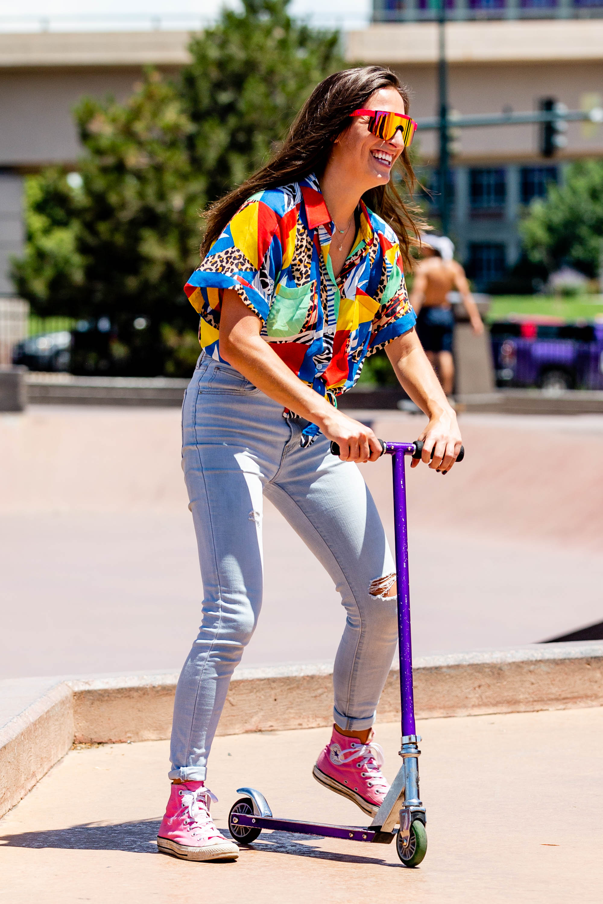 Not Your Grandma's | Women's Vintage Mosaic Hawaiian Shirt | Size XS | Multicolor | Shinesty