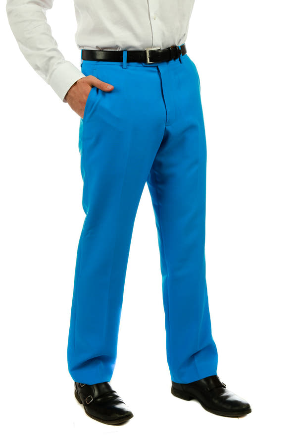 Light Blue Suit Pants - Shinesty