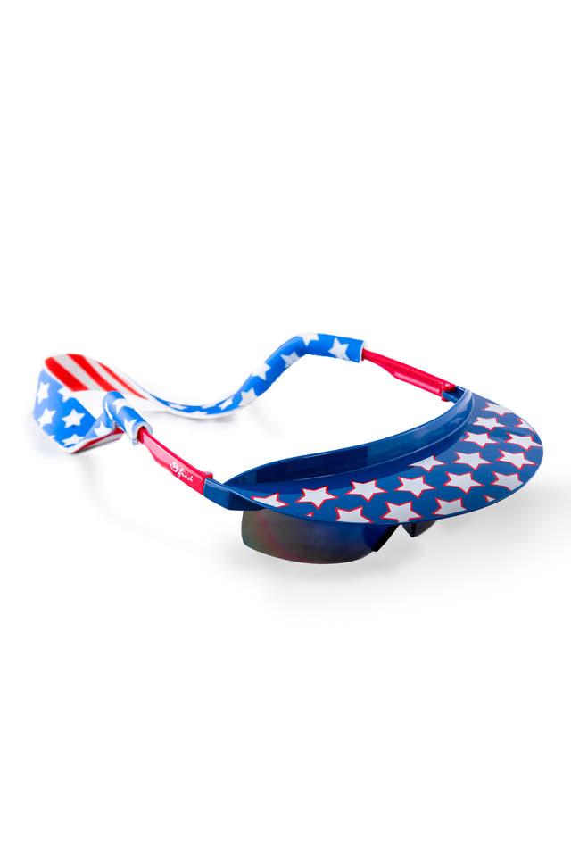 American Flag 80s Visor Sunglasses The Fly Bys 