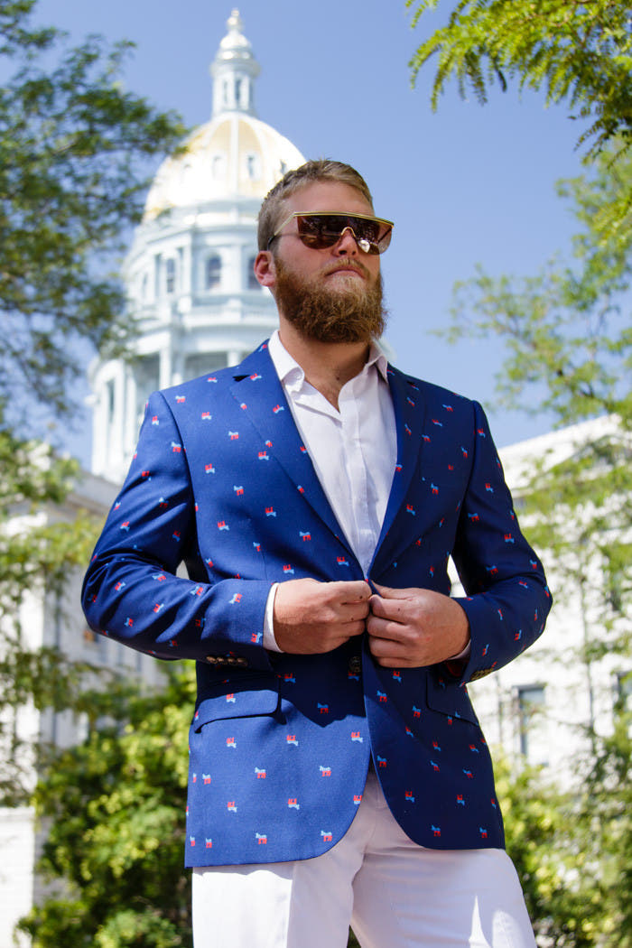 The Donkey-Print Democrat Blazer - Shinesty