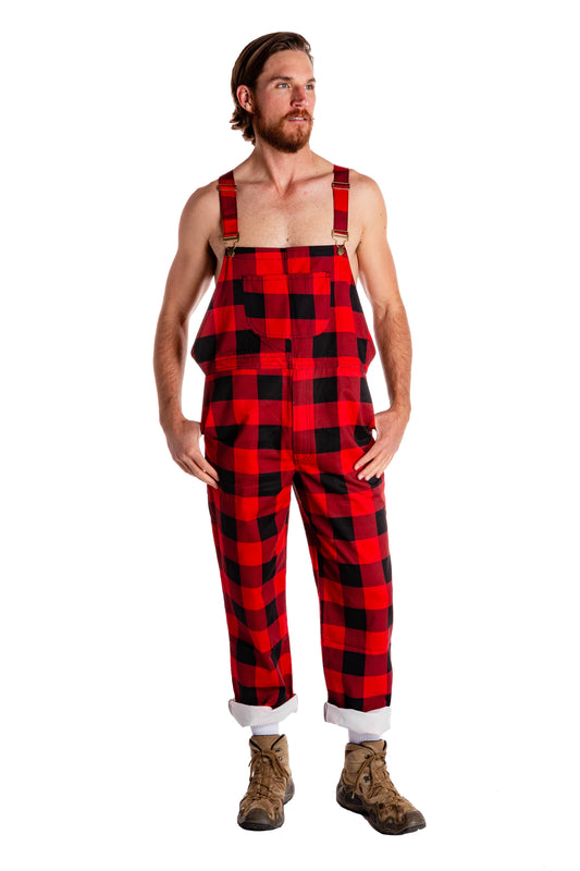 Men's Buffalo Check Overalls | The Day Drinking Dungarees