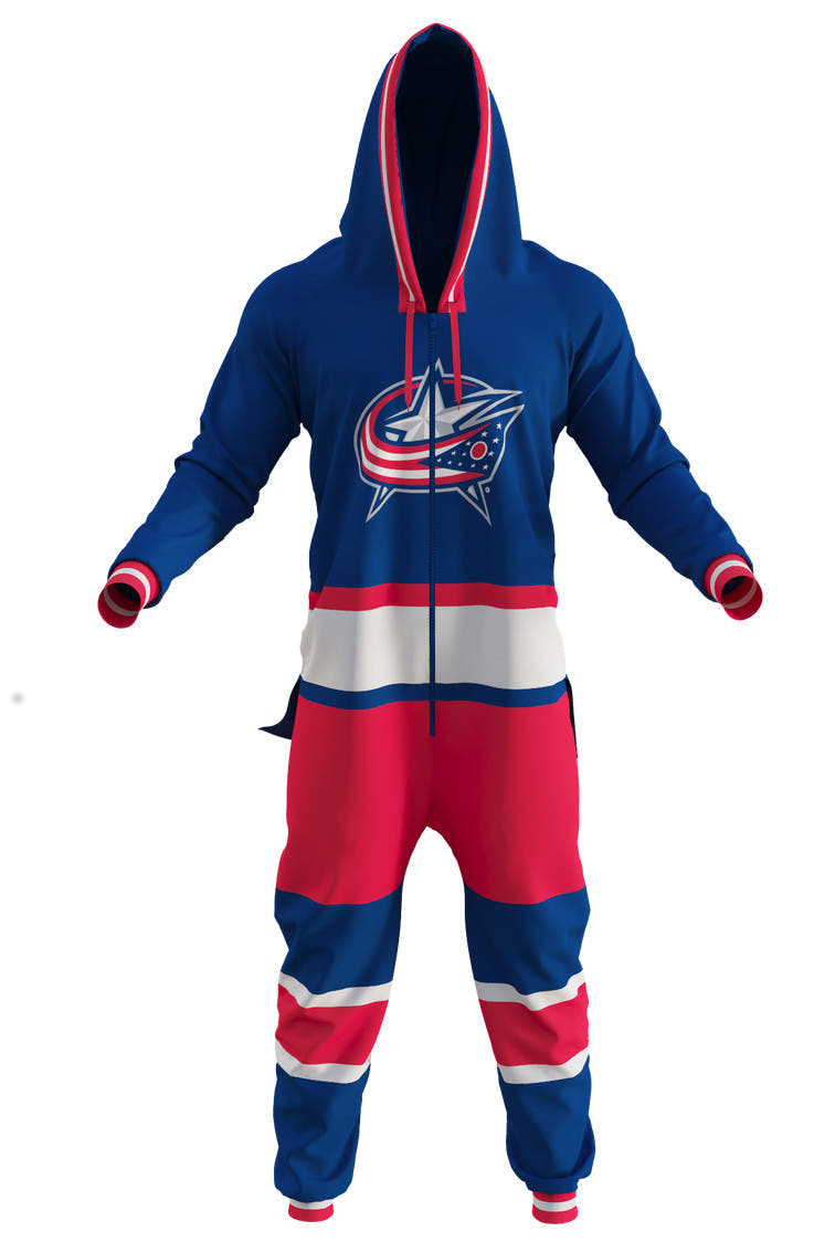 men's columbus blue jackets onesie