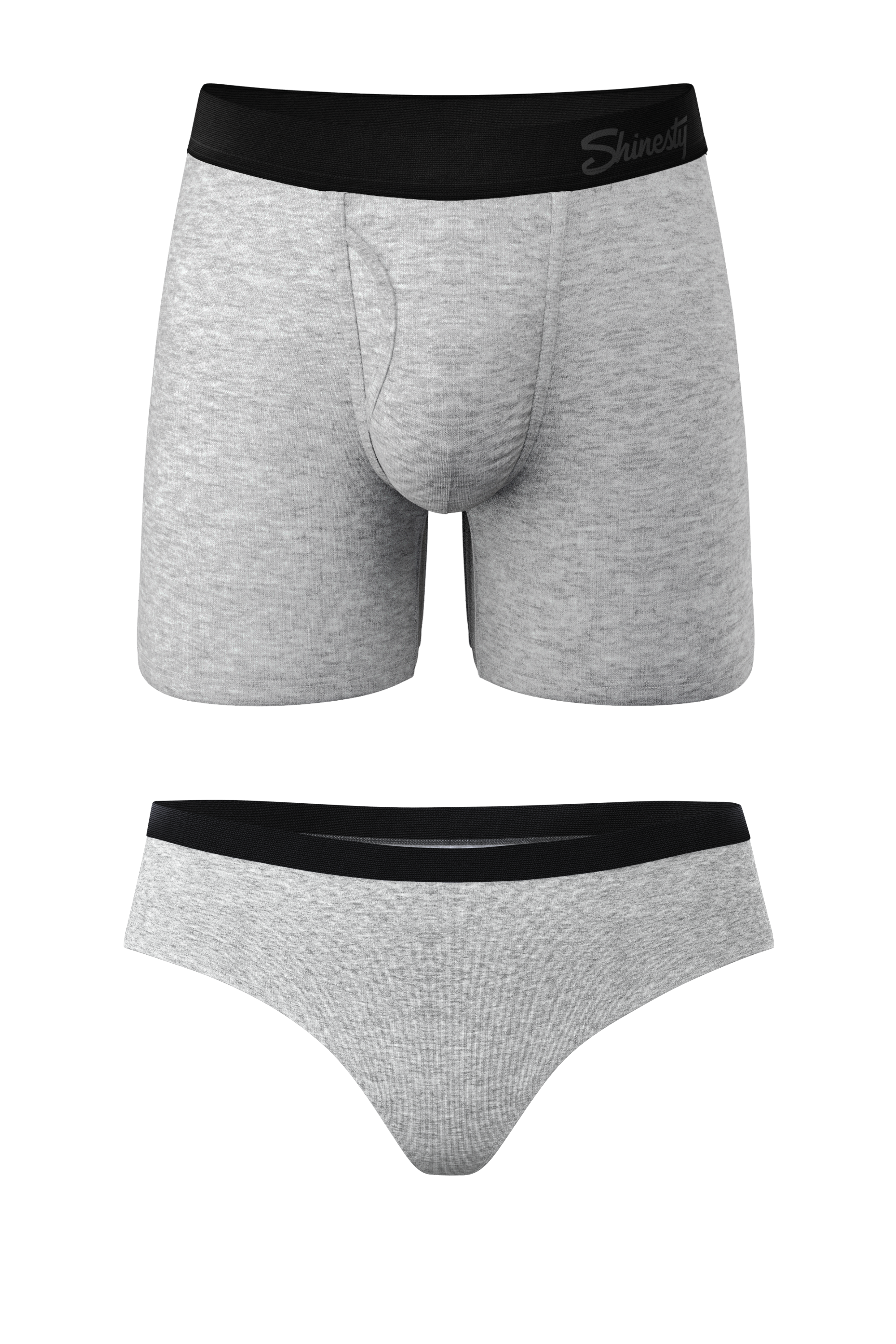 Gray Matching Underwear for Couples