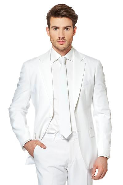 All White Suit | The La Flama Blanca Dress Blazer and Tie