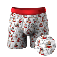 Jailbird Mugshot Santa Ball Hammock Pouch Underwear