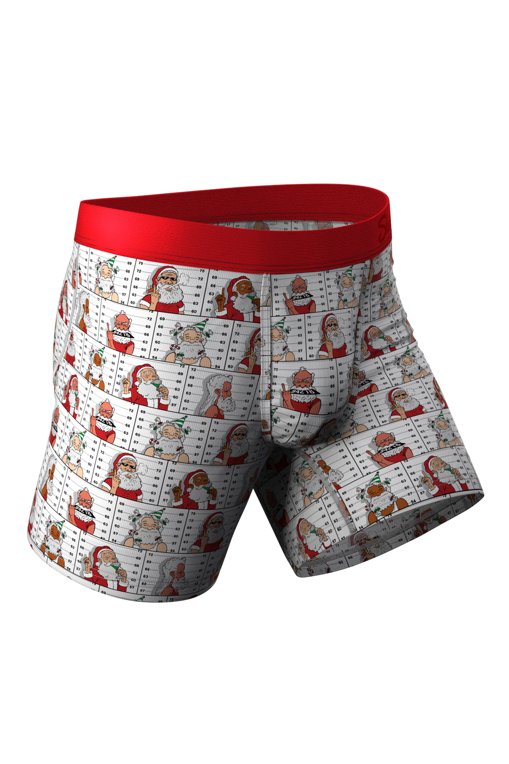Naughty Santa Claus Arrested Holiday Boxer Briefs
