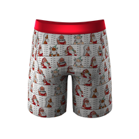 santa in jail long leg boxers with fly