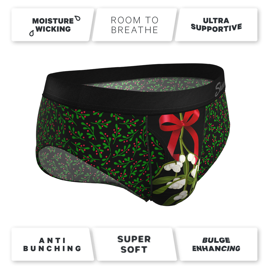 Black, red and green christmas underwear brief